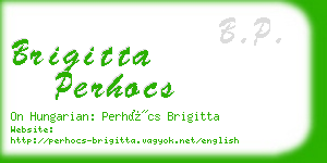 brigitta perhocs business card